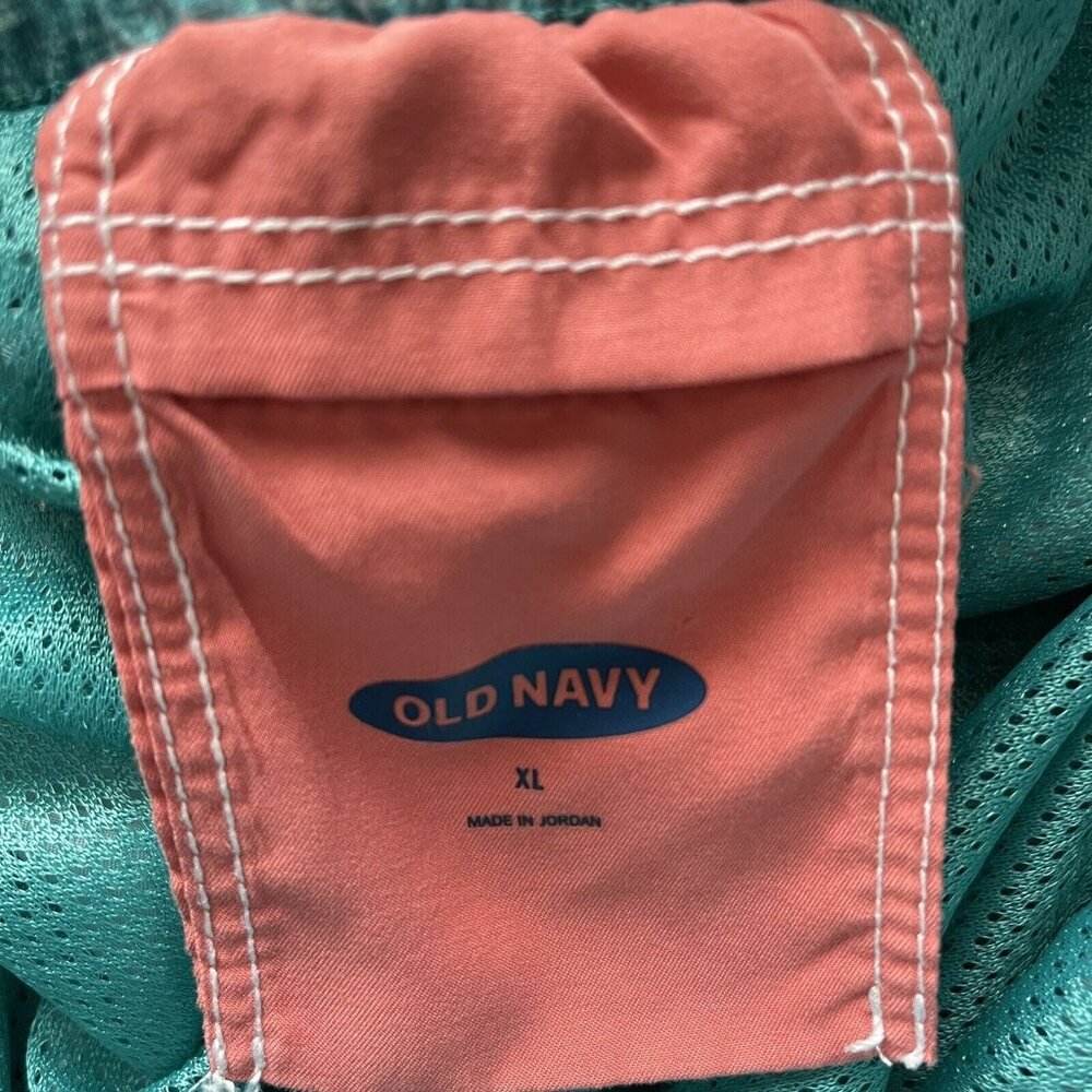Old Navy Men’s UPF 50 Flamingo Board Shorts Swim Trunks Size Medium - Picture 6 of 6